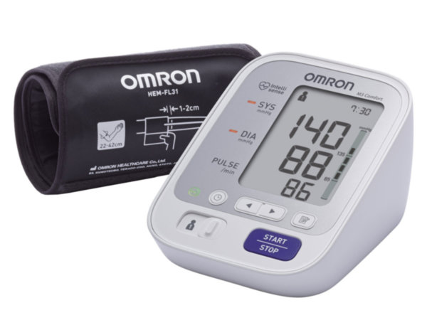 Автоматический тонометр OMRON M3 Comfort (HEM-7134-E) с манжетой Intelli Wrap